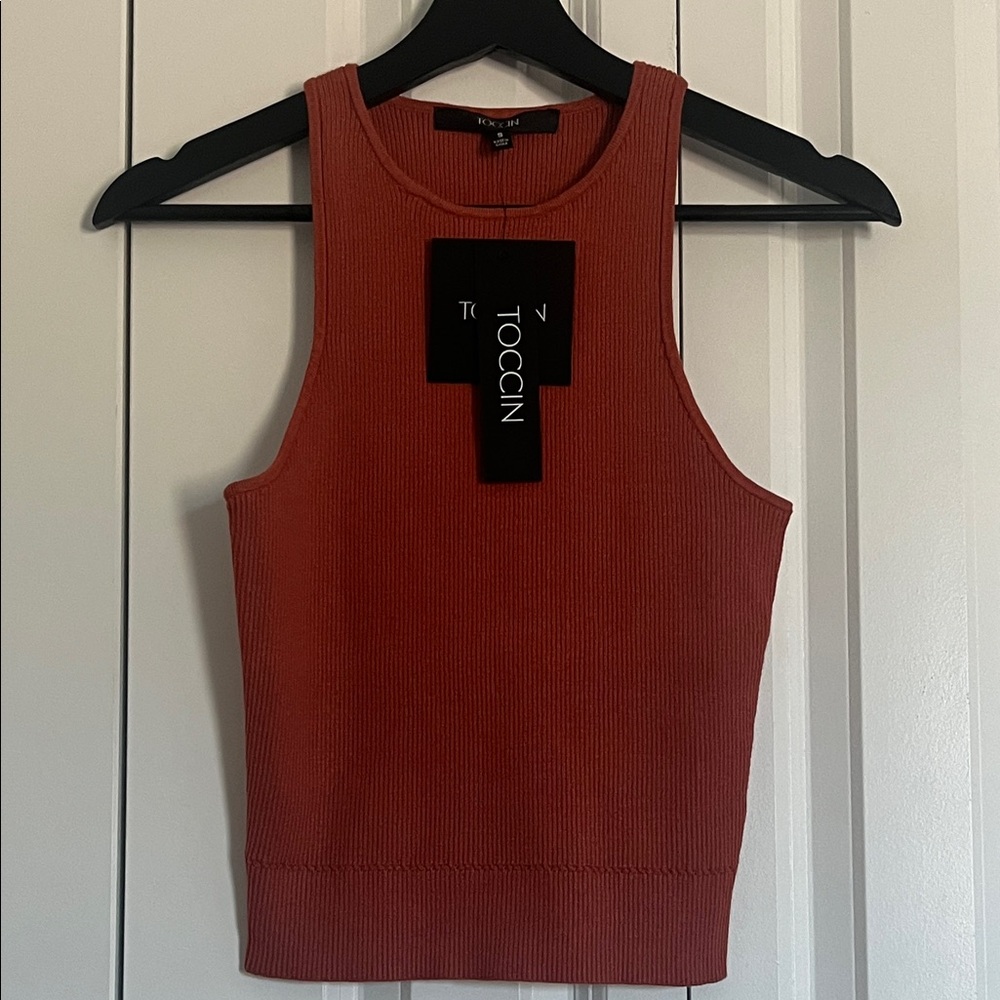 Avery Racerback Tank Top - Orange - Picture 5 of 10